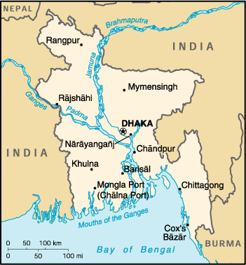 [Country map of Bangladesh]