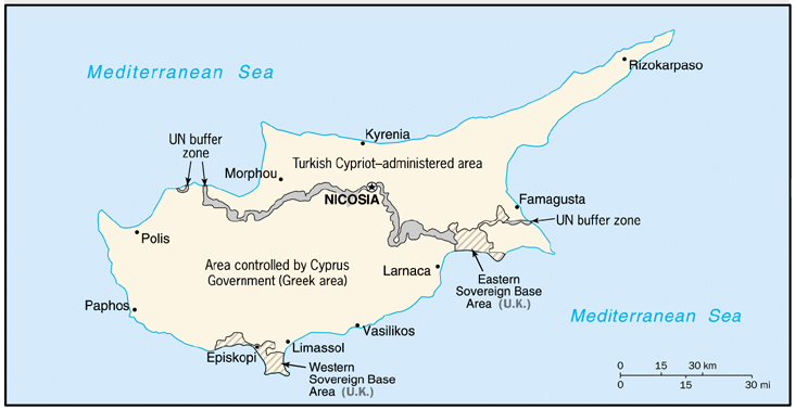 [Country map of Cyprus]