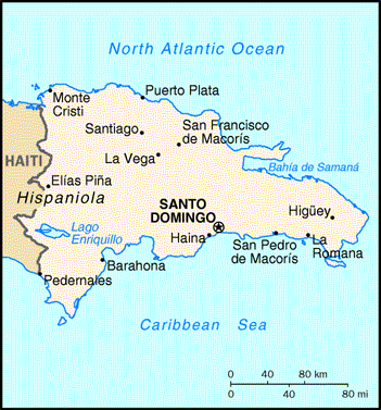 [Country map of Dominican Republic]