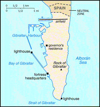 [Country map of Gibraltar]