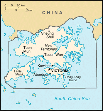 [Country map of Hong Kong]