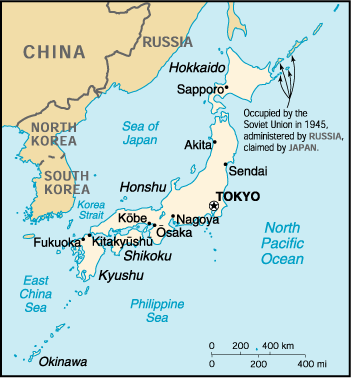[Country map of Japan]