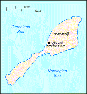 [Country map of Jan Mayen]