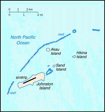 [Country map of Johnston Atoll]