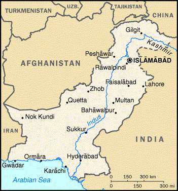 [Country map of Pakistan]