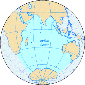 [Country map of Indian Ocean]